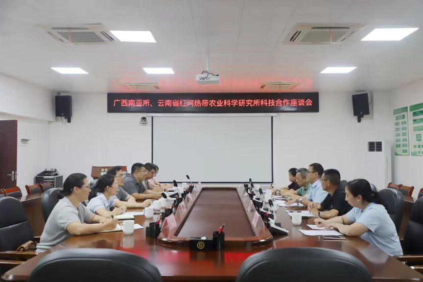 云南省红河热带农业科学研究所到广西南亚所开展专题调研